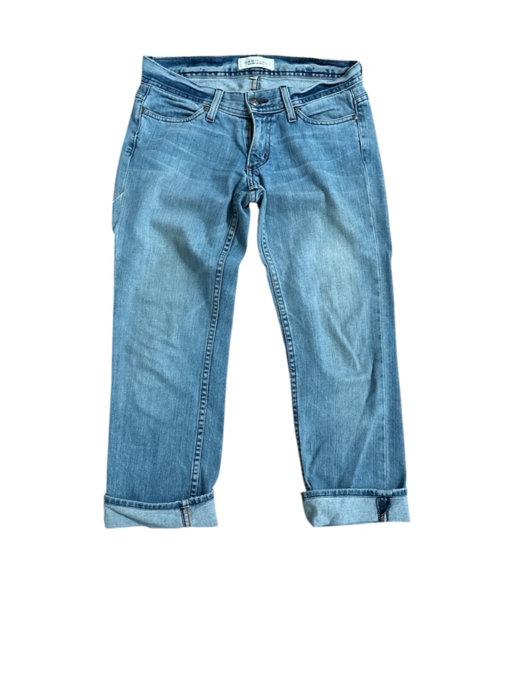 Habitual Light Wash Rolled Cuff Cropped Jeans 26 Relaxed Fit